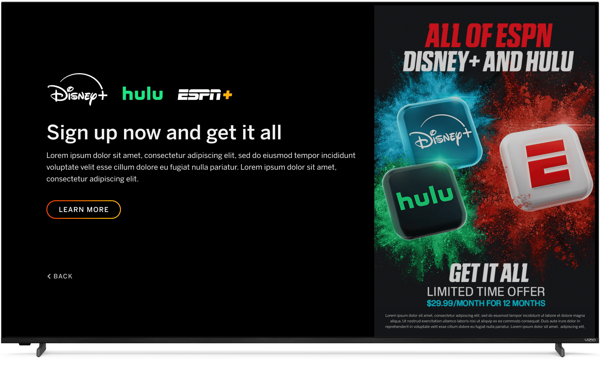 Promo Page Full Screen Overview ME