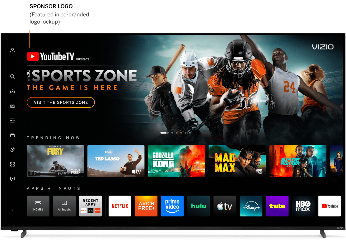 Sports Zone Home Screen Hero Overview