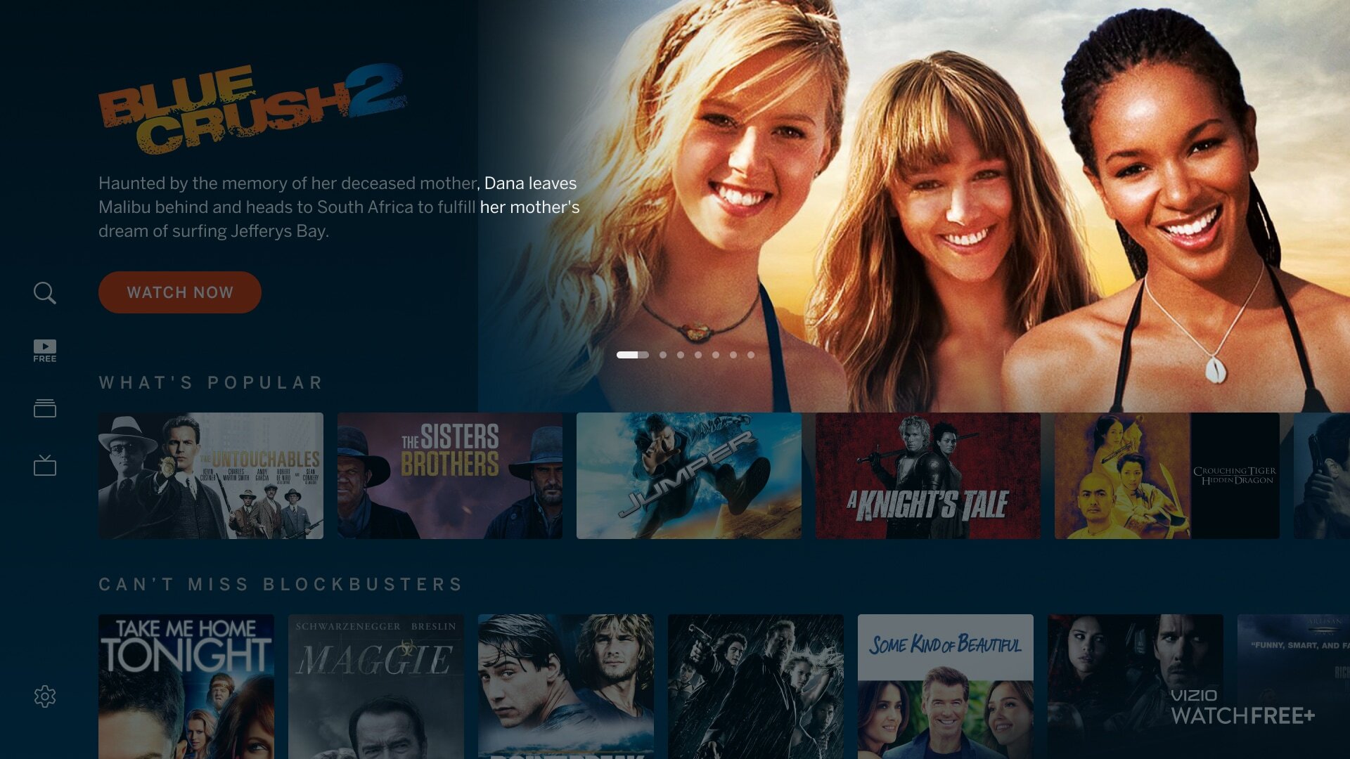 AVOD Backdrop Image Highlighted