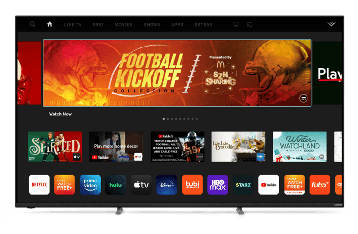 VIZIO Home Screen Brings Brands Front-And-Center