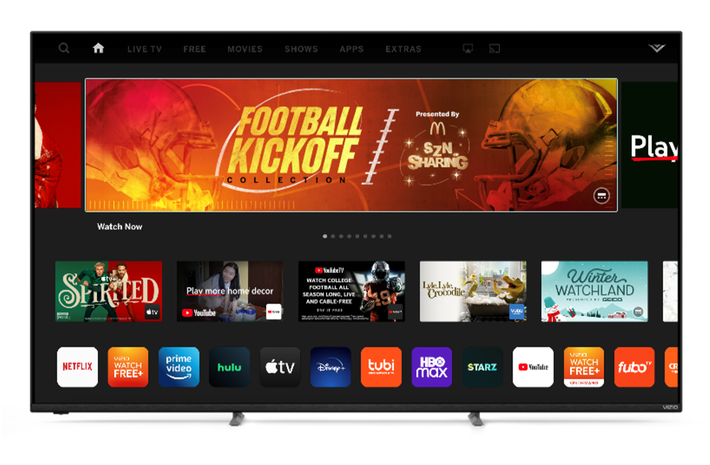 VIZIO Home Screen Brings Brands Front And Center VIZIO Home Screen Brings Brands Front And Center
