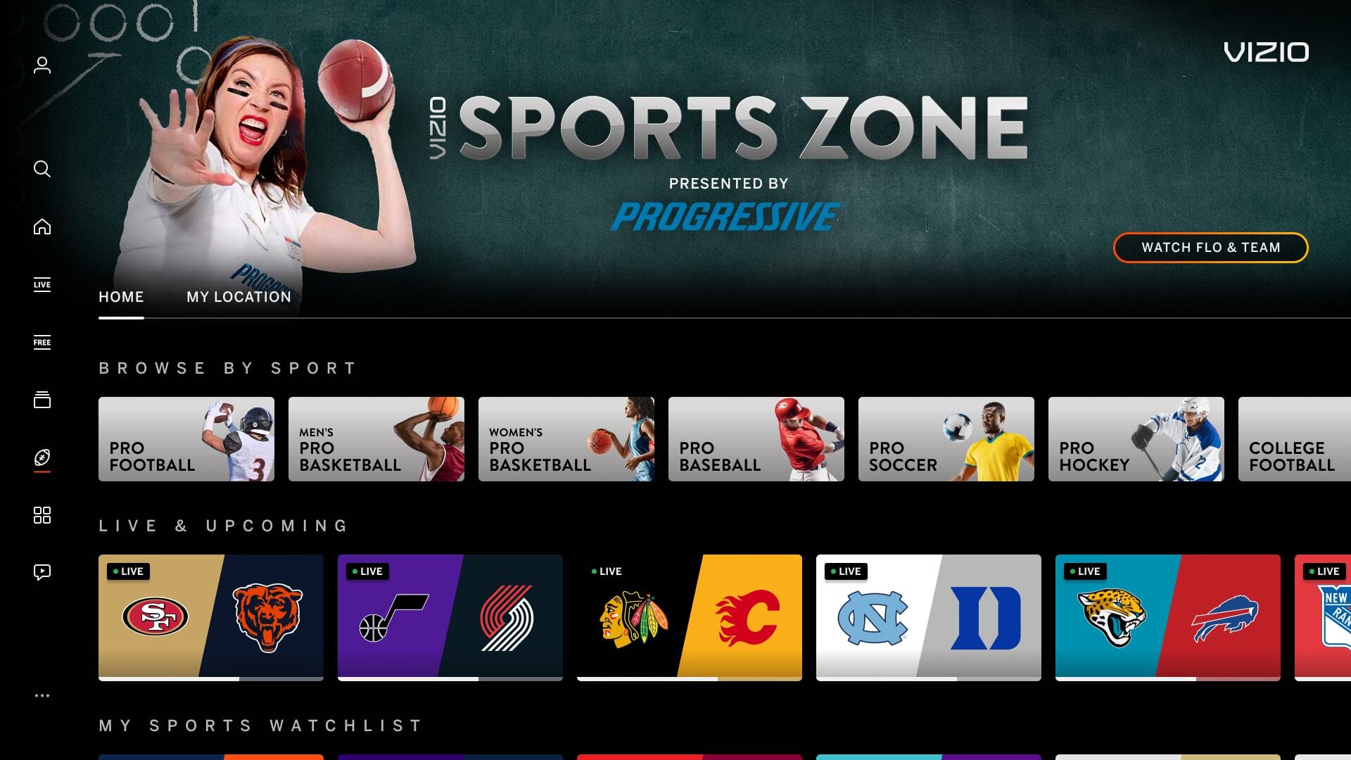 Sports Zone Hub Page