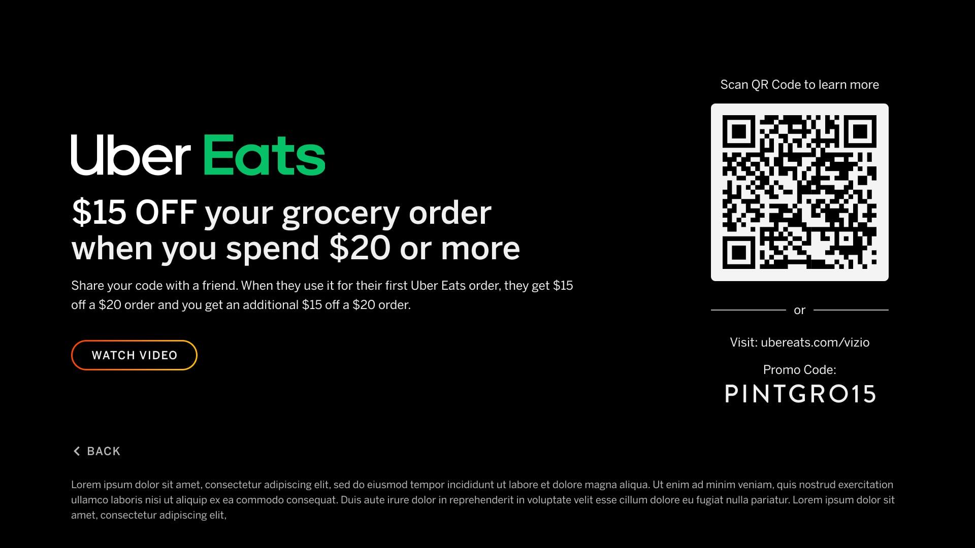 Promo Page - QR Code