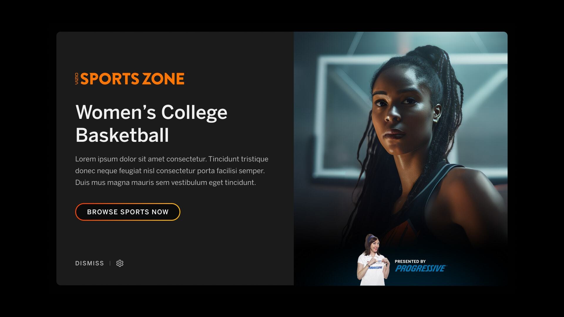 Sports Feature Cared Sponsored with Mascot