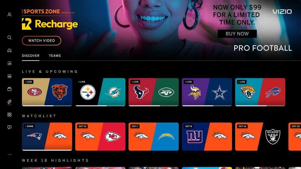 Incorrect - Sport Zone Individual Sport - UI Elements