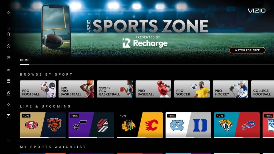 Correct- Sports Zone Home Splash