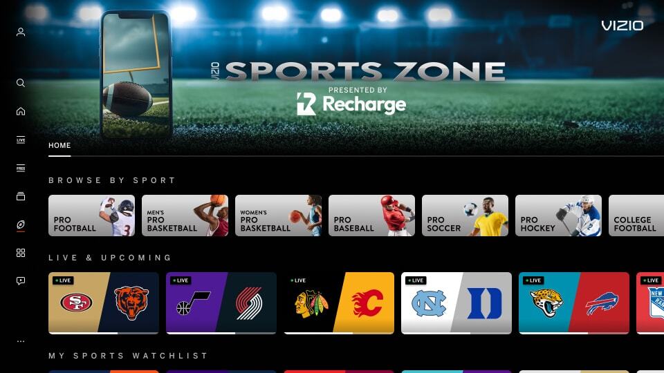 Incorrect - Sports Zone Home Splash - Alter Header