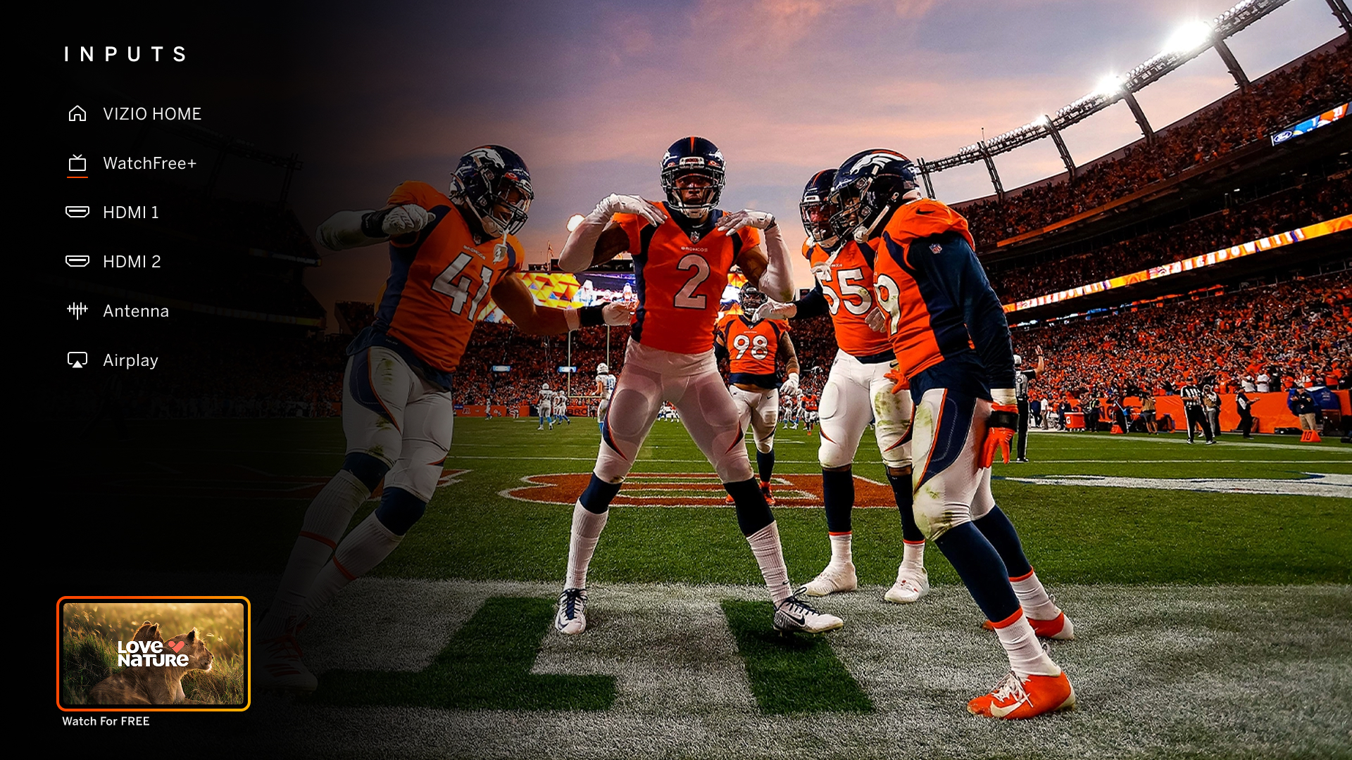 Inputs Menu - Tile Banner