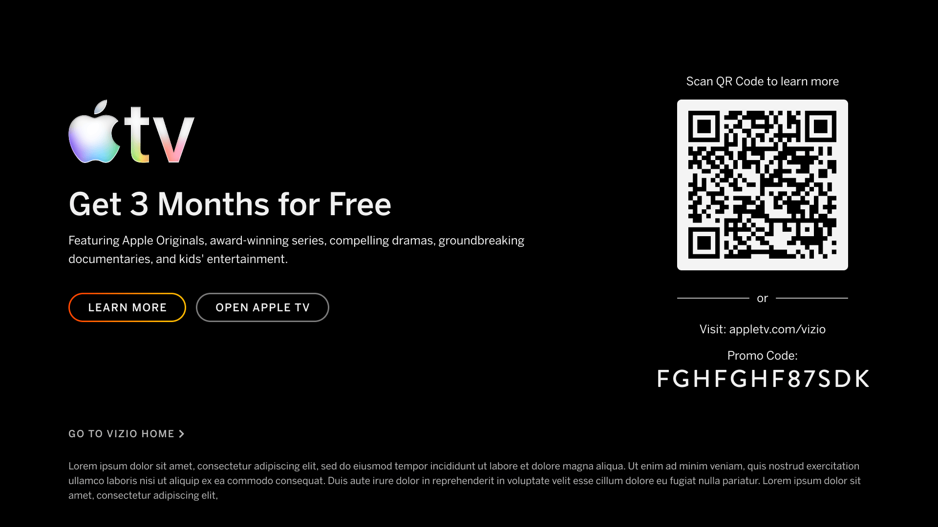 Promo Page - QR Code