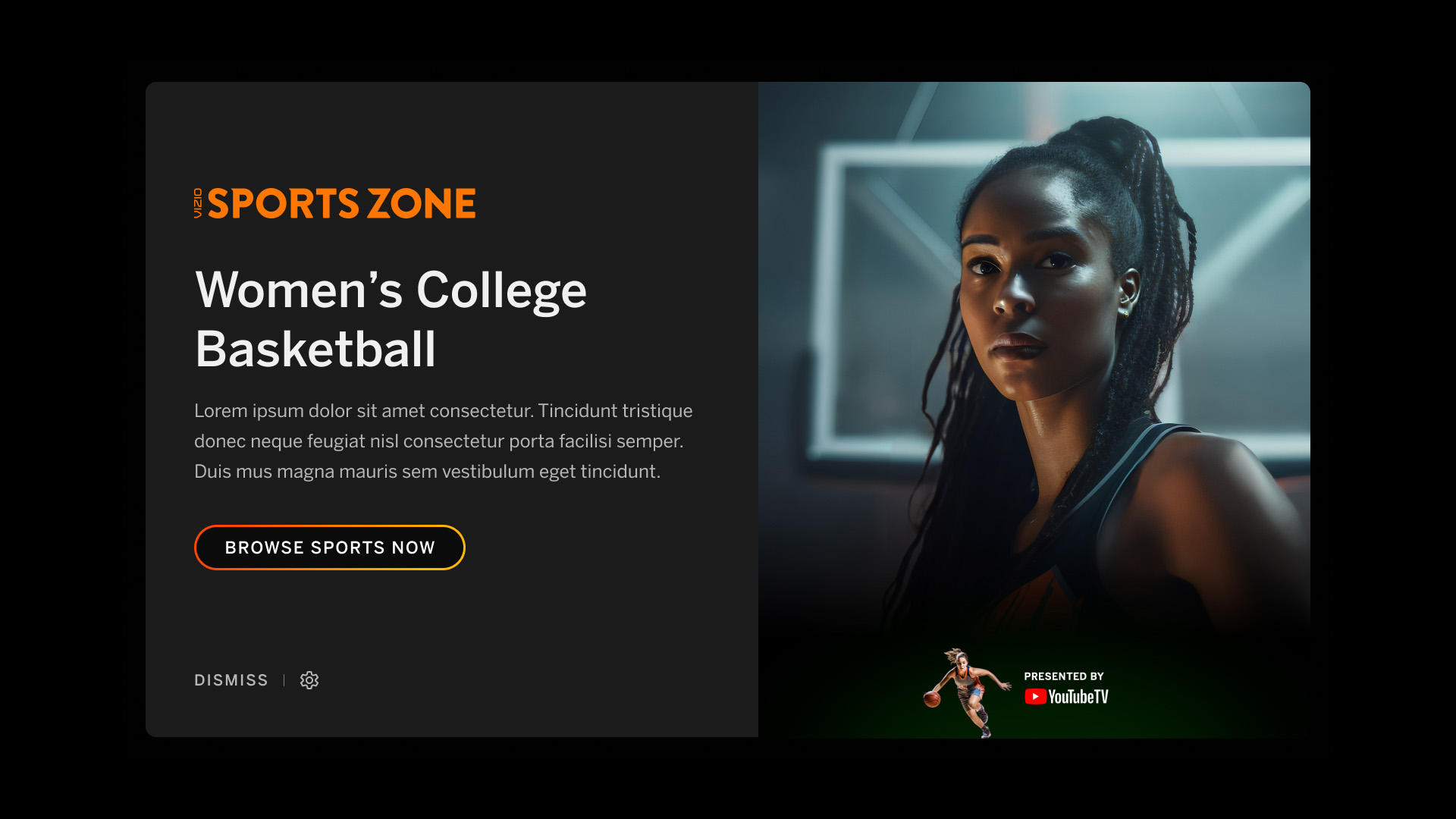 Sports Feature Cared Sponsored with Mascot