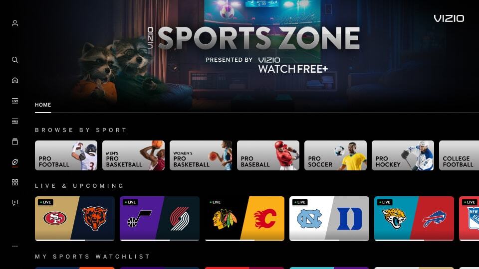 Correct- Sports Zone Home Splash